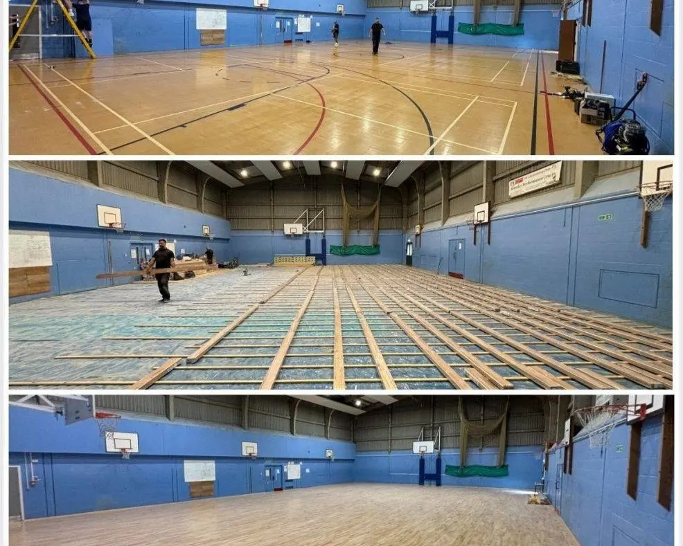 بازسازی سالنهای ورزشی