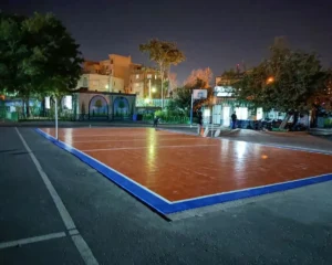 کفپوش تایل کورت مدرسه فروغ شهادت